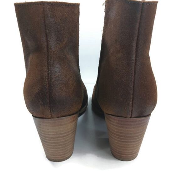 SS1406 EUC $189 Eric Michael Leah Peep Toe Ankle Bootie size 37 US 6.5/7 - Picture 9 of 11